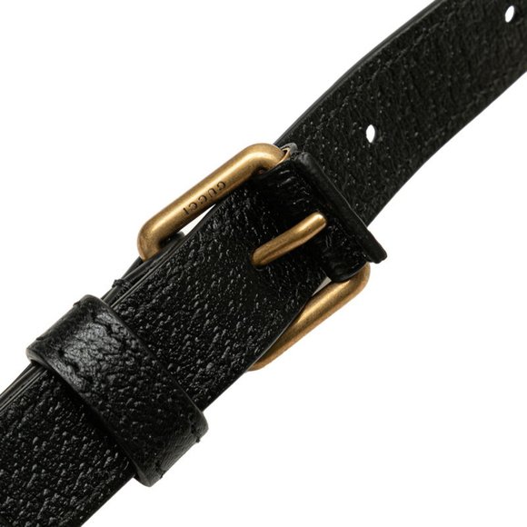 GUCCI Black Leather Shoulder Bag - Picture 5 of 10